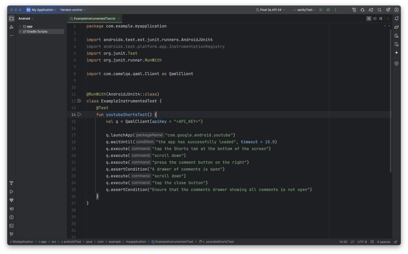 android studio sample project
